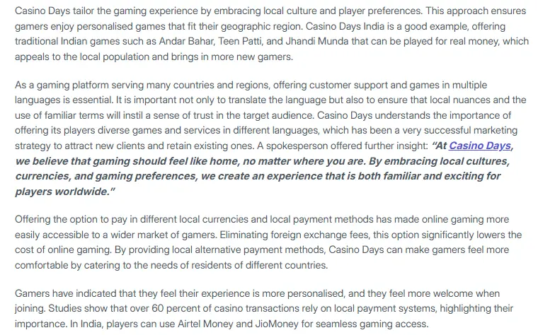 Artikel om CasinoDays utveckling i Nya Zeeland