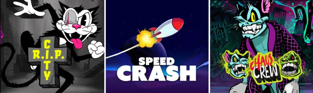 Exempel på olika Hacksaw Gaming casinospel