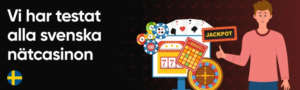 Vi på Casinofeber har testat alla nätcasinon