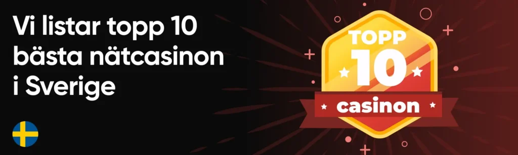 Topp 10 nätcasinon