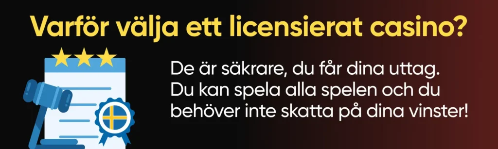 Varför välja svensk spellicens på casino?