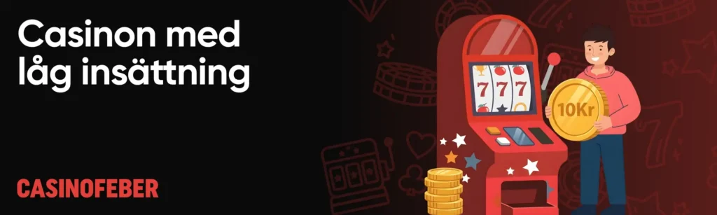 Casinon med minsta insättning banner
