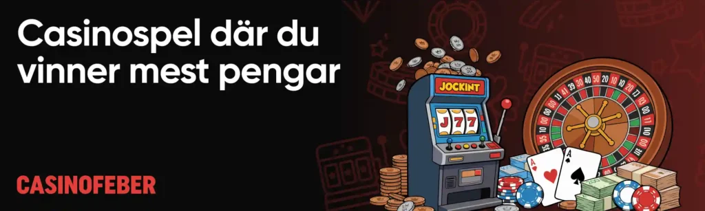 Casinospel där du vinner mest pengar