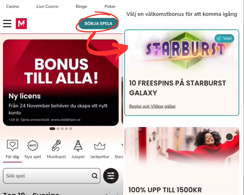 Hur du väljer en no depositbonus hos Maria Casino