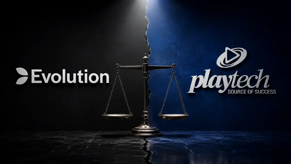 Utdragen rättsprocess mellan Evolution och Playtech.