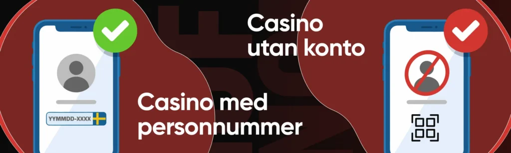 Casino med personnummer vs casino utan konto