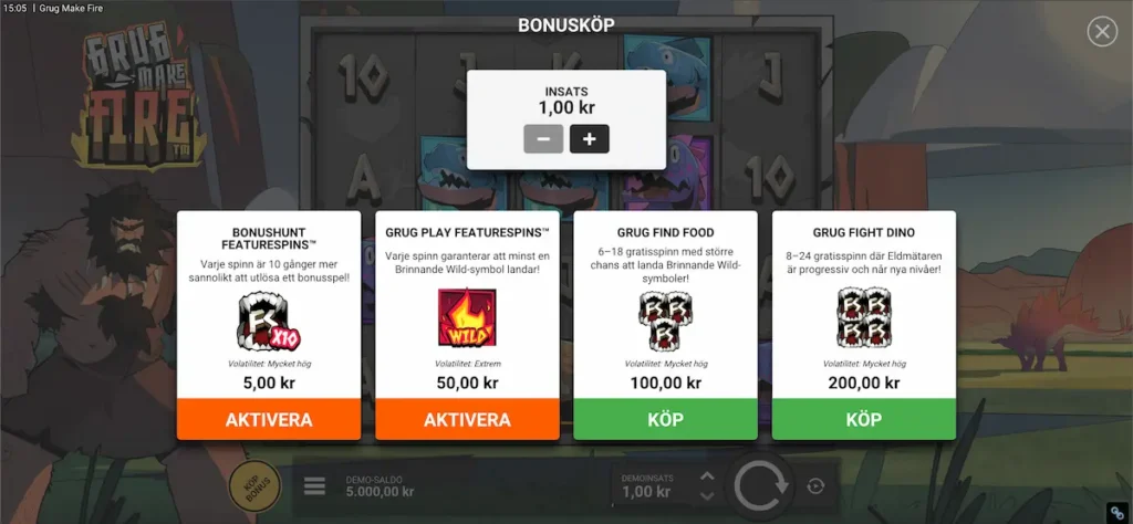 Grug Make Fire bonusköp