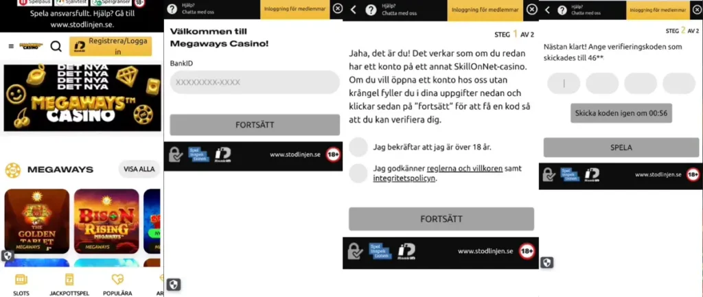 Hur du registrerar dig hos Megaways Casino