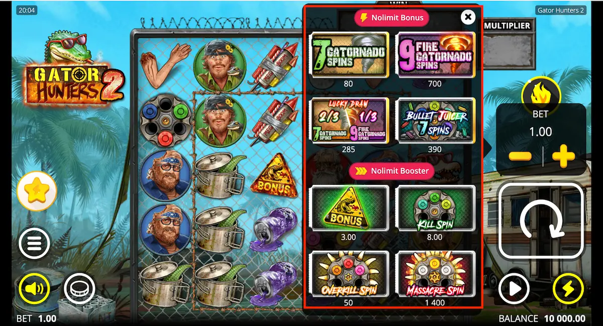 Gator Hunters 2 bonusköp alternativ