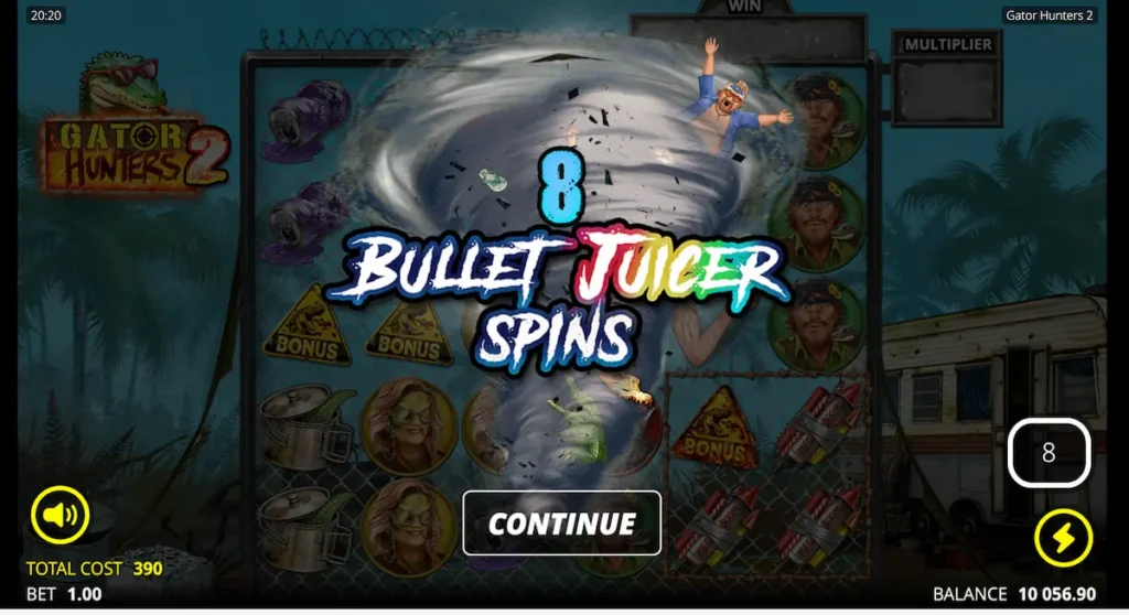 Gator Hunters 2 bullet juicer spins bonusköp test