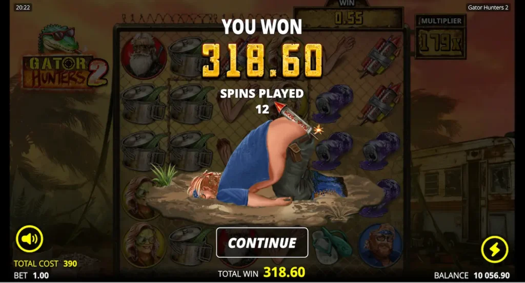 Gator Hunters 2 bullet juicer spins bonusköp test