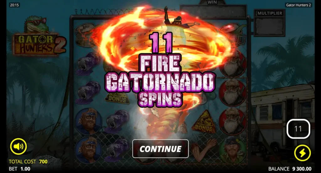 Gator Hunters 2 Fire Gatornado Spins bonusköp test