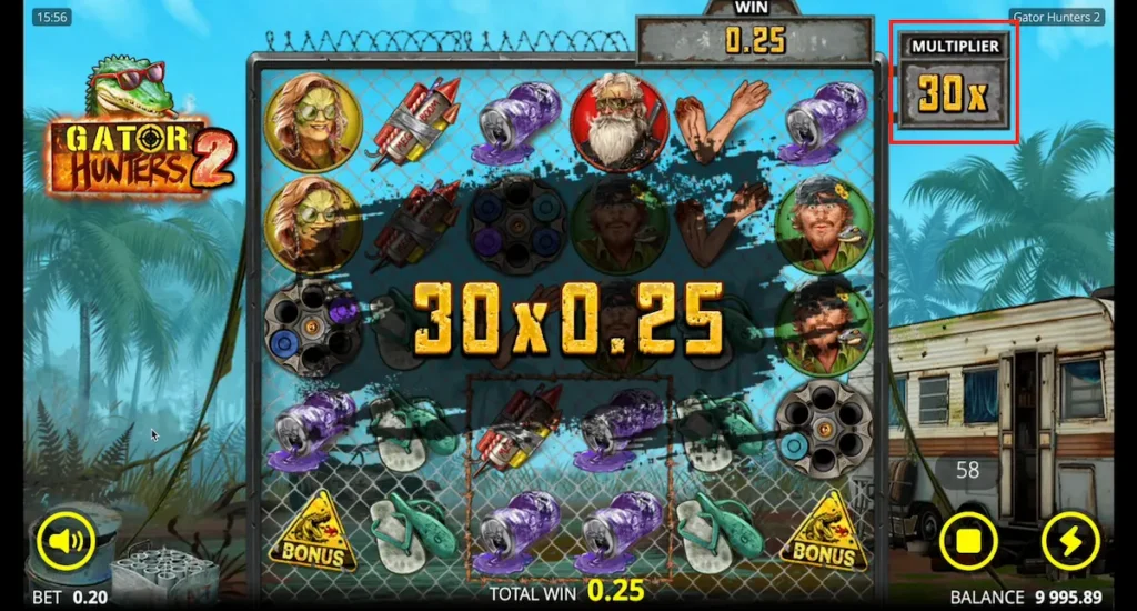 Gator Hunters 2 högsta multiplikator