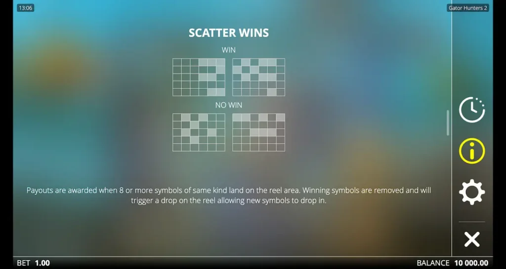 Gator Hunters 2 scatter pays