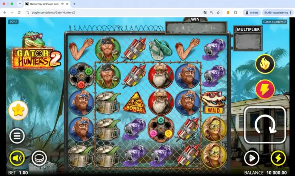 Vårt test av Gator Hunters 2. Vi startade med ett saldo på 100 000 kr.