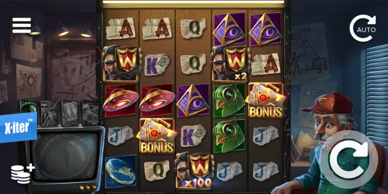 Skärmdump: Langley Street 23 slot demo.