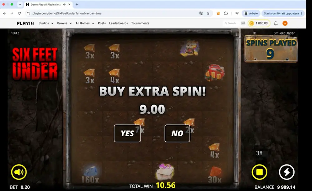 Six Feet Under köpa extra free spin