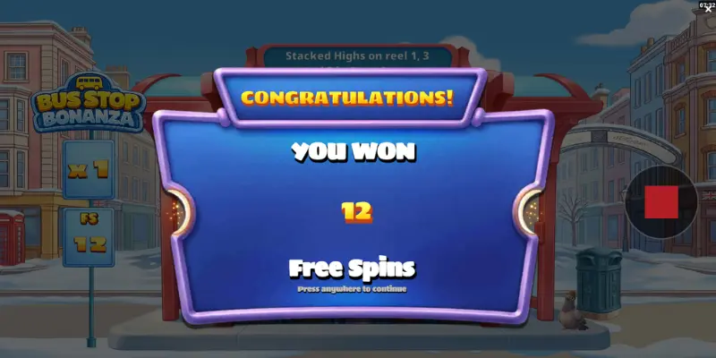 Free spins i Bus Stop Bonanza
