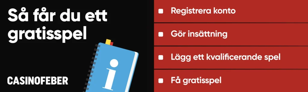 Instruktioner för att få ett gratisspel