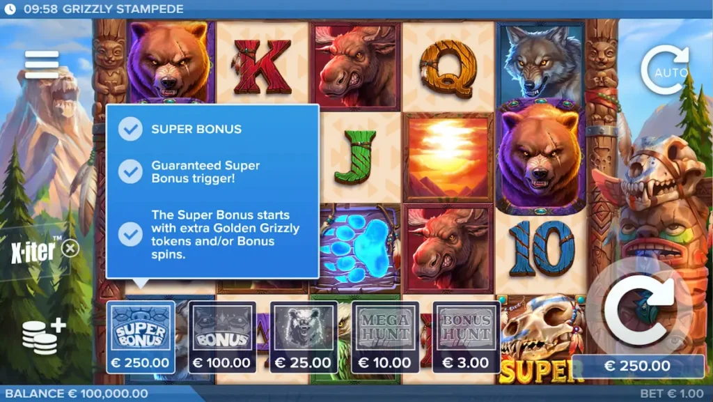 Grizzly Stampede bonusköp