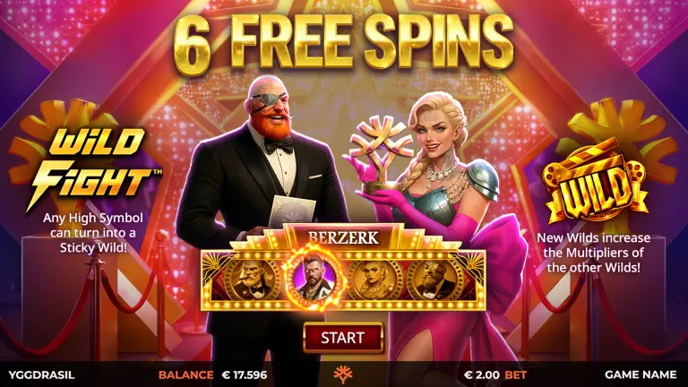 Skärmdump: free spins i Vikings Go To Hollywood.