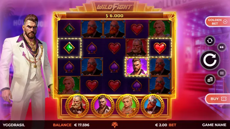 Skärmdump: spelplanen i Vikings Go To Hollywood.