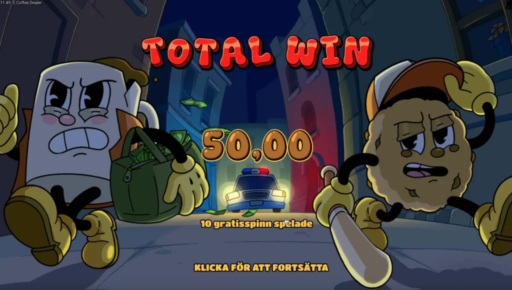 Resultatet efter ett bonusköp av Brewfather i Coffee Dealer.