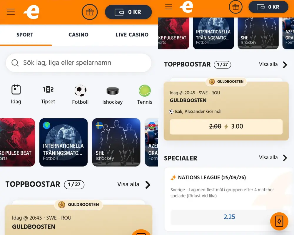 Expekts sportsbook.