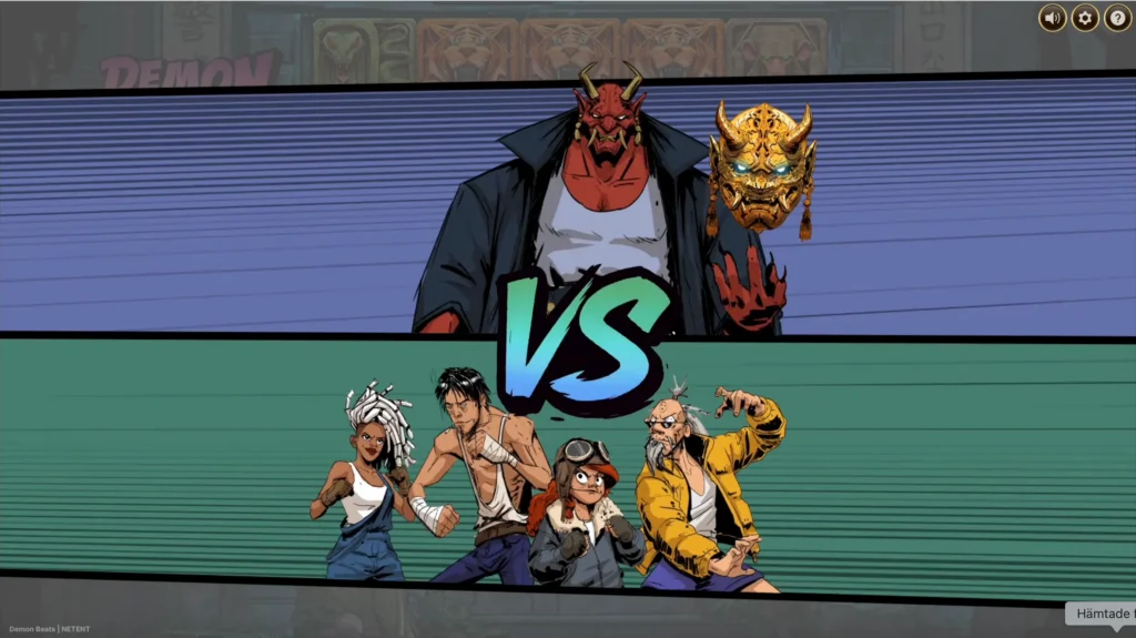 Skärmdump: Battle Feature i Demon Beats.