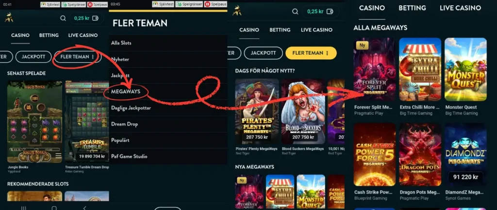 Golden Bulls kategori för Megaways.