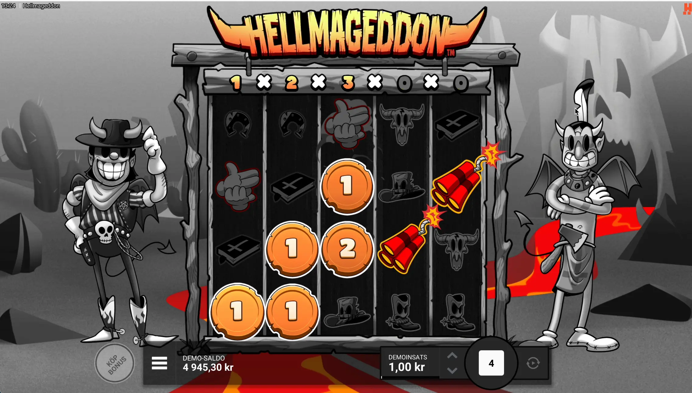 Skärmdump: Coinways i Hellmageddon.
