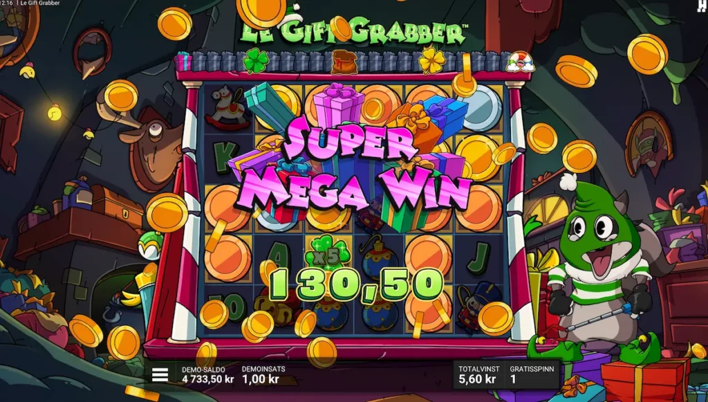 Le Gift GRabber bonusköp Sticky Fingers resultat