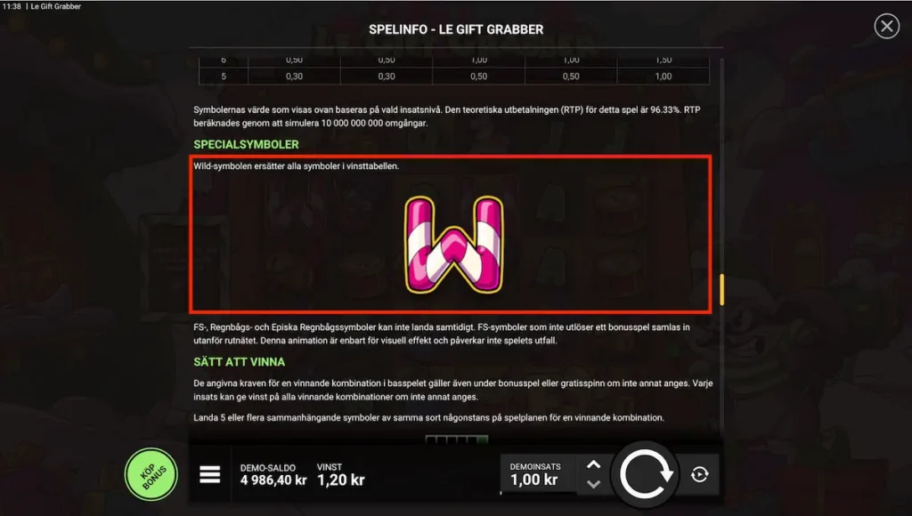 Le Gift Grabber wildsymbol
